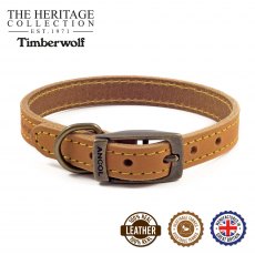 Ancol Timberwolf Collar Leather Size - 7 50-59cm