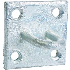 Perry's Galv Chain Staple On Plate - 2pk