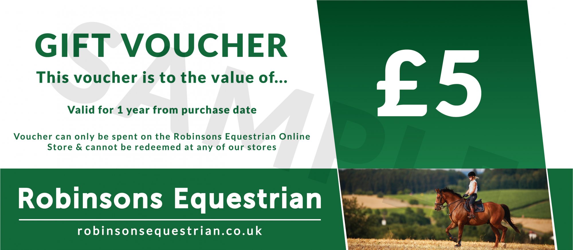 Robinsons Equestrian £20 Virtual Gift Voucher , £20.00