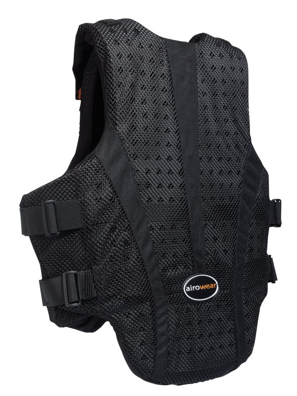 Airowear Airmesh Adults Body Protector Black Robinsons Equestrian