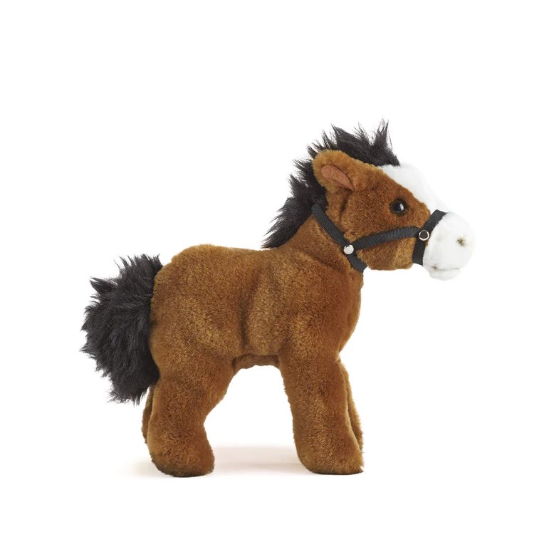 Living Nature Horse With Bridle Soft Toy 23cm Robinsons Equestrian