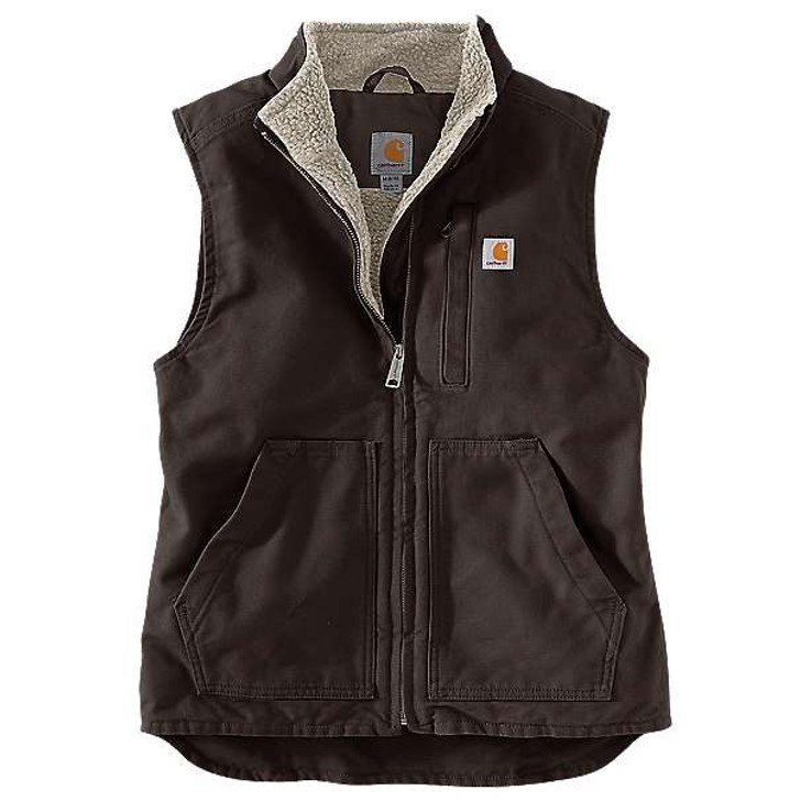 Carhartt Sandstone Mock Neck Vest outlet Duck Canvas