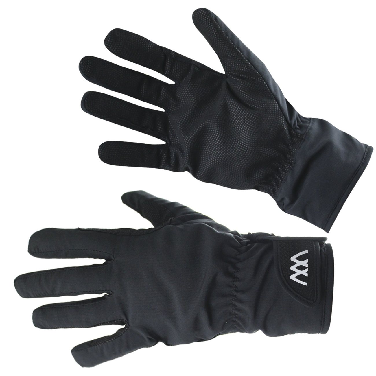 horse riding gloves black