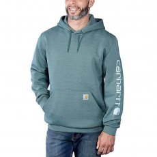Carhartt Men's Loose Fit Hooded Sweatshirt With Sleeve Logo