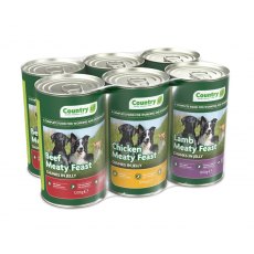 Country Meaty Feast Dog Food Chunks - 6 x 1200g