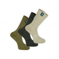 Ridgeline Cotton Mid Length Olive Work Socks