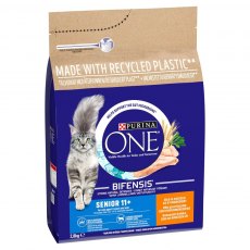 Purina One Senior 11+ Chicken Cat Food - 2.8kg