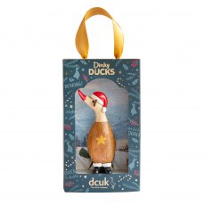 DCUK Traditional Christmas Dinky Duck - 11cm