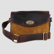 Grays Charlotte Brown Leather & Suede Shoulder Bag