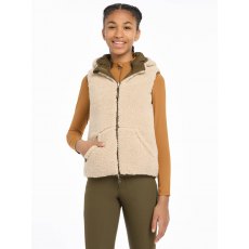 LeMieux Kids' Young Rider Eloise Reversible Winter Gilet Alpine