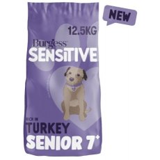 Burgess Sensitive Senior - Turkey & Rice - 12.5kg