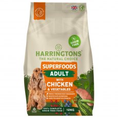 Harringtons Adult Grain Free Superfoods Chicken & Veg - 12kg