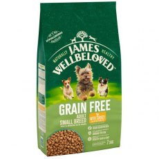 James Wellbeloved Adult Grain Free Small Breed Turkey & Vegetable - 7.5kg