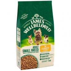 James Wellbeloved Adult Small Breed Turkey & Rice - 7.5kg