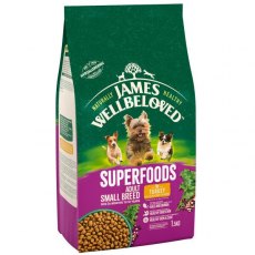 James Wellbeloved Superfoods Adult Small Breed Turkey with Kale & Quinoa - 1.5kg