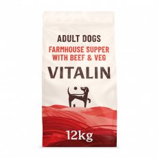 Vitalin Adult Farmhouse Supper with Beef & Veg - 12kg