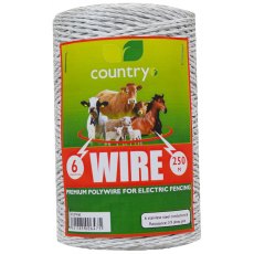 Country Polywire 6 Strand 250m