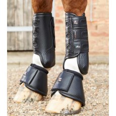 Premier Equine Carbon Tech Air Cooled Black Eventing Boots - Front