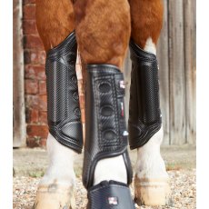 Premier Equine Carbon Tech Air Cooled Black Eventing Boots - Hind