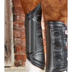 Premier Equine Carbon Tech Air Cooled Black Eventing Boots - Hind