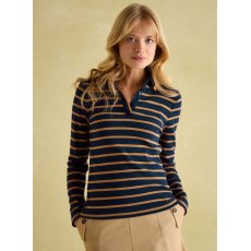 Joules Women's Fairfield Navy & Tan Top