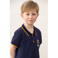 Lighthouse Pier Boys' JCB Short Sleeve Polo Shirt