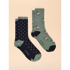 Joules Everyday 2Pk Socks One Size Joules Everyday 2Pk Socks One Size