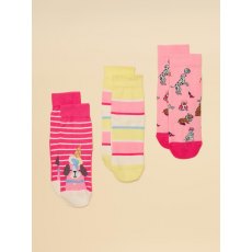 Joules Girls Neat Feet Socks - 3pk Joules Girls Neat Feet Socks - 3pk