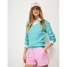 Crew Clothing Women's Heritage Cable V Neck Crew Clothing Women's Heritage Cable V Neck