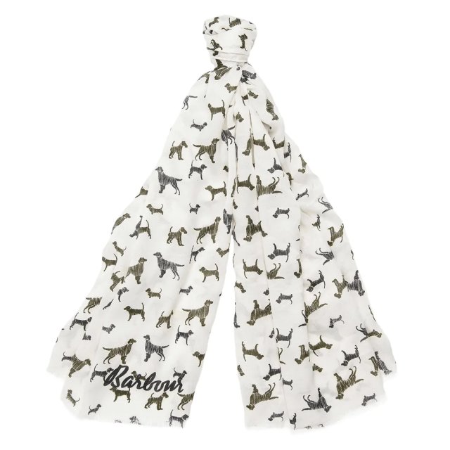 Barbour Barbour Scribble Dog Print Wrap