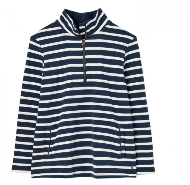 Joules New Pip Sweatshirt Navy Cream Stripe - Robinsons Equestrian