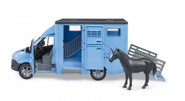 Bruder MB Sprinter Horse Transporter with Horse