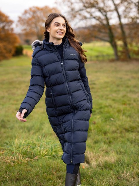 LeMieux Women s Harper Longline Black Puffer Coat Robinsons Equestrian