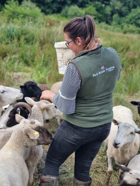 Back British Farming Back British Farming Ladies' Moss Green Fleece Gilet