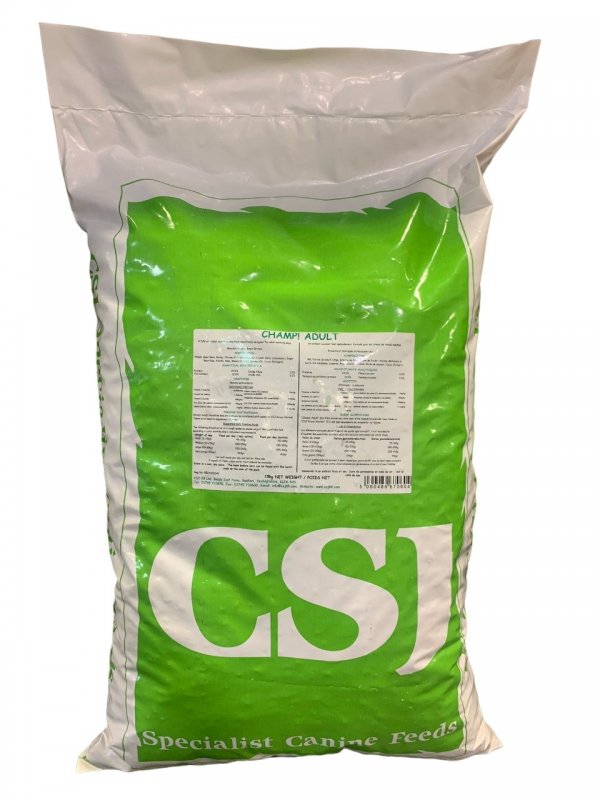 CSJ K9 CSJ Champ 20% Adult Dog Food - 15kg