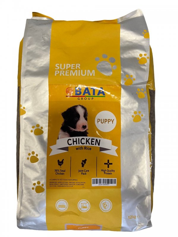 BATA BATA Super Premium Puppy Chicken & Rice - 12kg