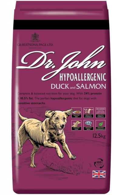 Dr John Hypoallergenic Duck & Salmon - 12.5kg