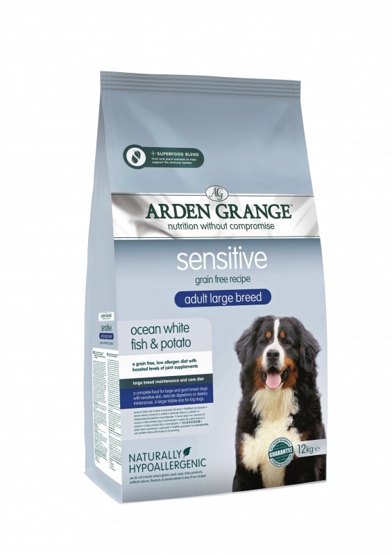 Arden Grange Arden Grange Adult Large Sensitive Ocean White Fish & Potato - 12kg