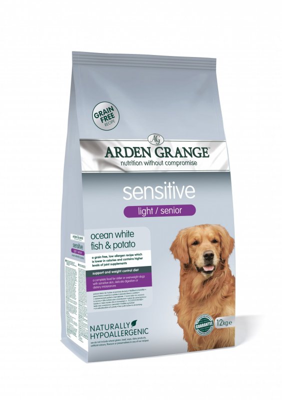 Arden Grange Arden Grange Senior/Light Sensitive Ocean White Fish & Potato - 12kg