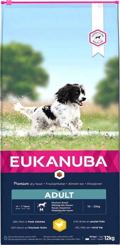 Eukanuba Eukanuba Adult Medium Breed Chicken - 12kg