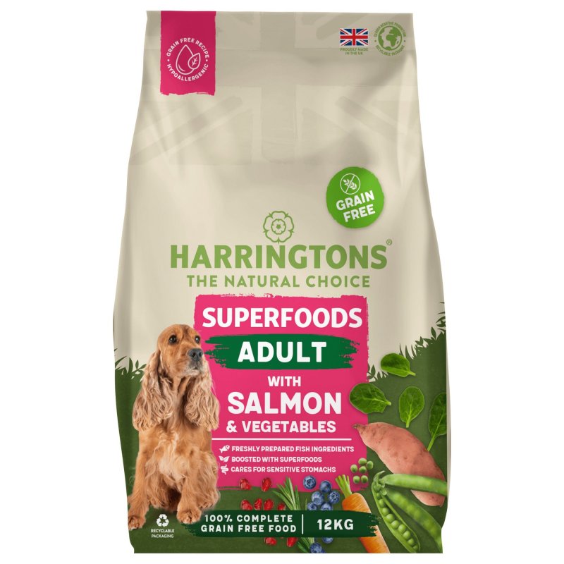 Harringtons Harringtons Adult Grain Free Superfoods Salmon & Veg - 12kg