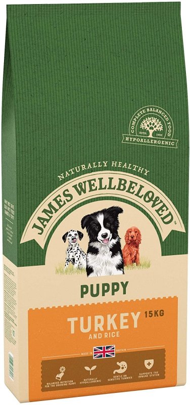 James Wellbeloved James Wellbeloved Puppy Turkey & Rice - 15kg