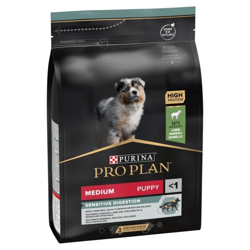 Purina Pro Plan Puppy Medium Sensitive Digestion with Lamb - 3kg