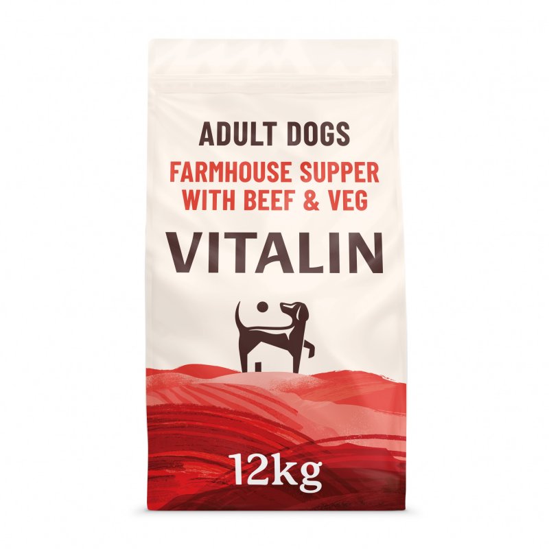 Vitalin Vitalin Adult Farmhouse Supper with Beef & Veg - 12kg