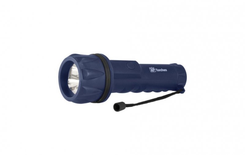 Rubber LED Torch Including Batteries