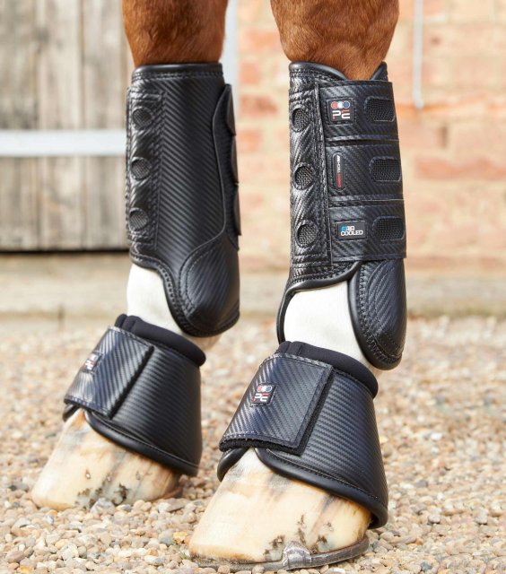 Premier Equine Premier Equine Carbon Tech Air Cooled Black Eventing Boots - Front