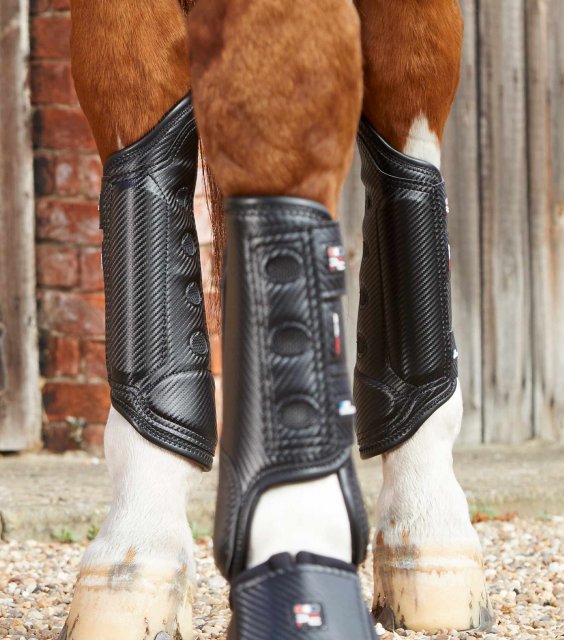 Premier Equine Premier Equine Carbon Tech Air Cooled Black Eventing Boots - Hind