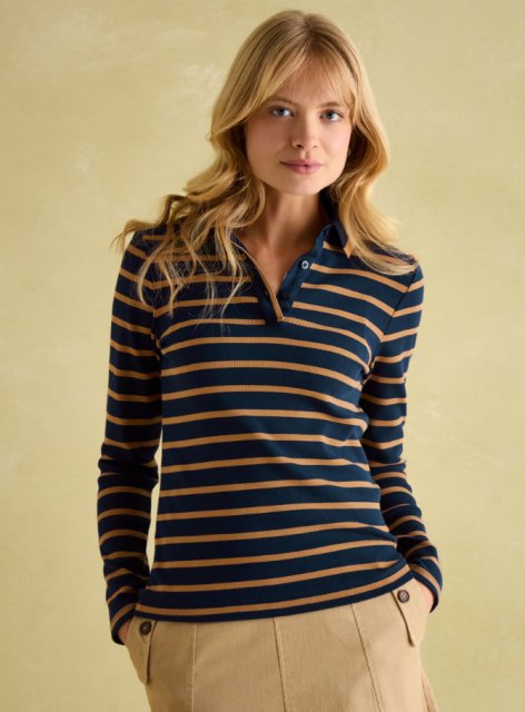 Joules Joules Women's Fairfield Navy & Tan Top