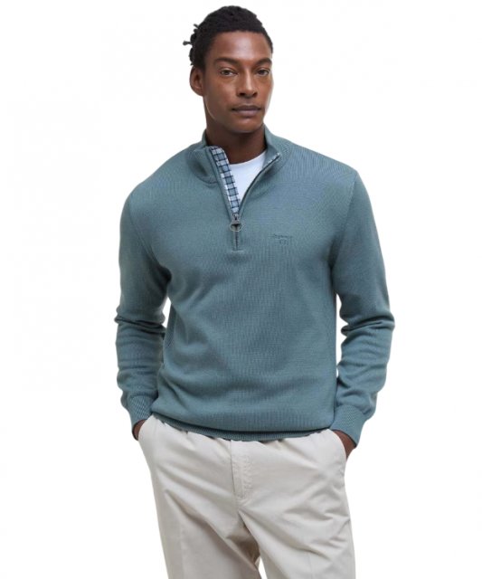 Barbour Barbour Men's Cotton Half Zip Knitted Jumper